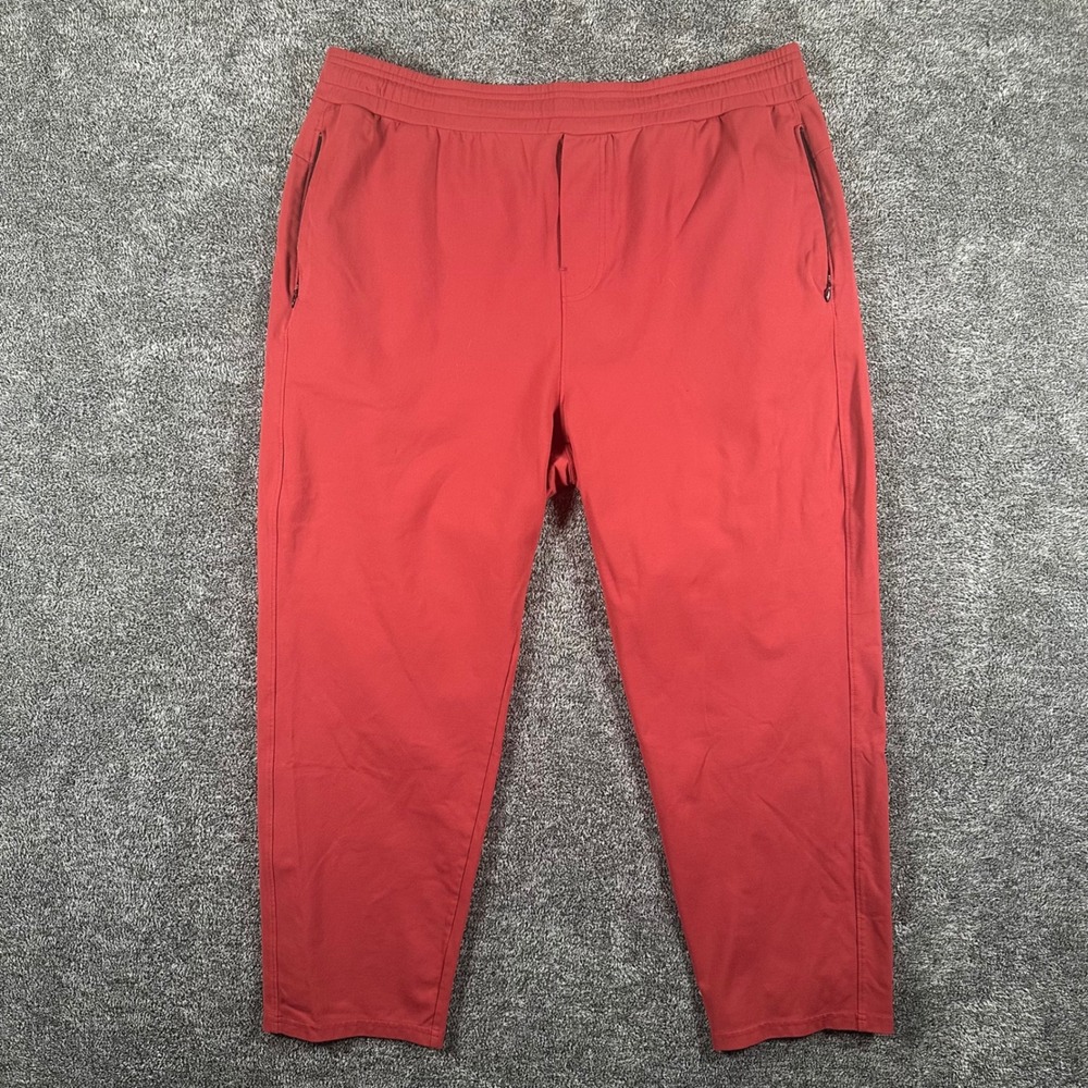 Public Rec All Day Every Day Pants Mens 40x28 (38x26) Red Tapered Athleisure